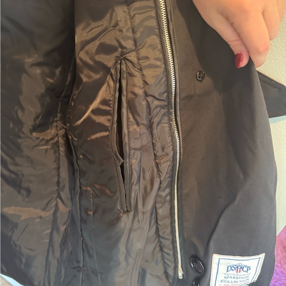 DSCP Black Garrison Collection Trench Coat - Picture 10 of 11